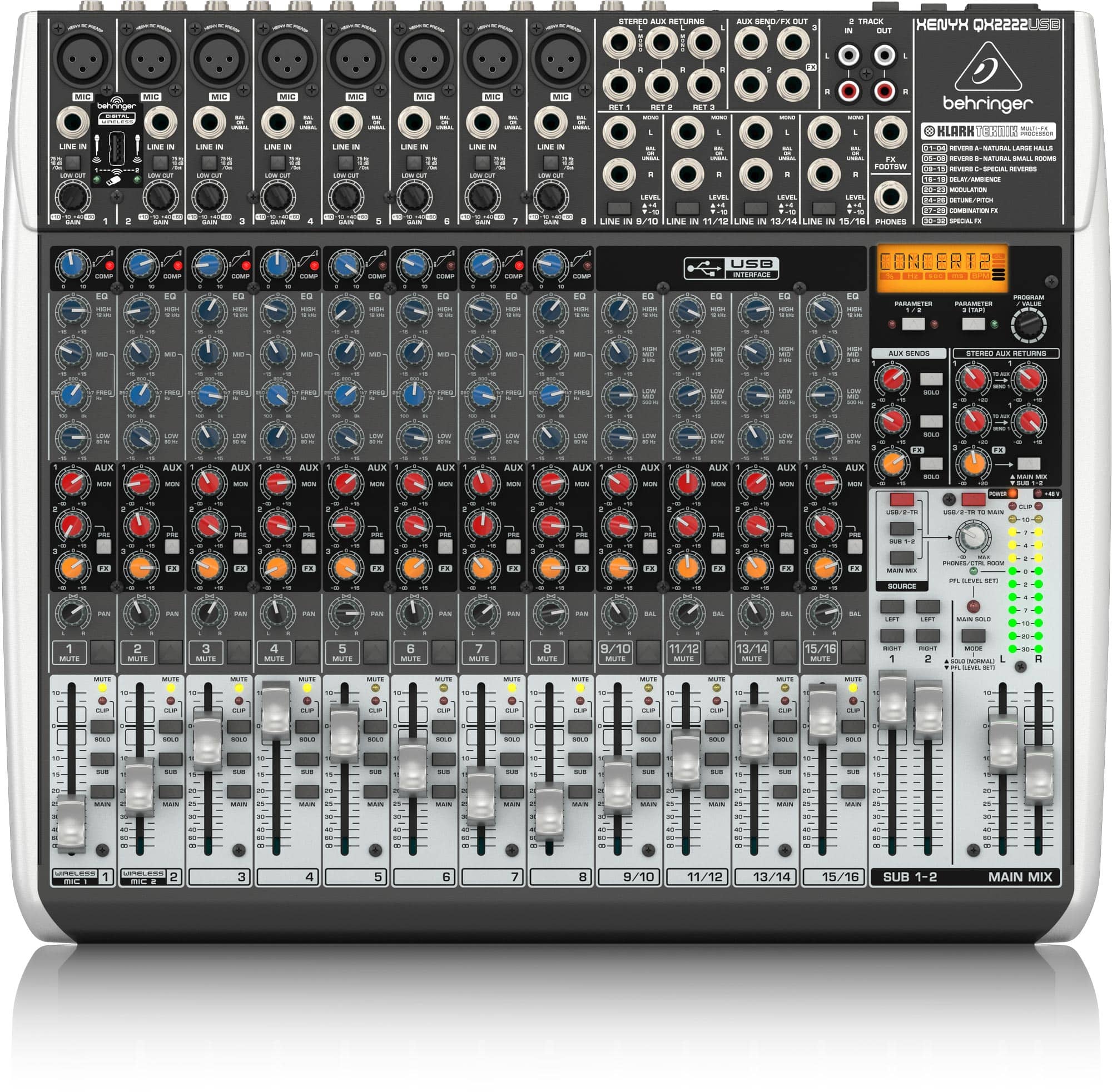 Mixer Behringer XENYX QX2222USB