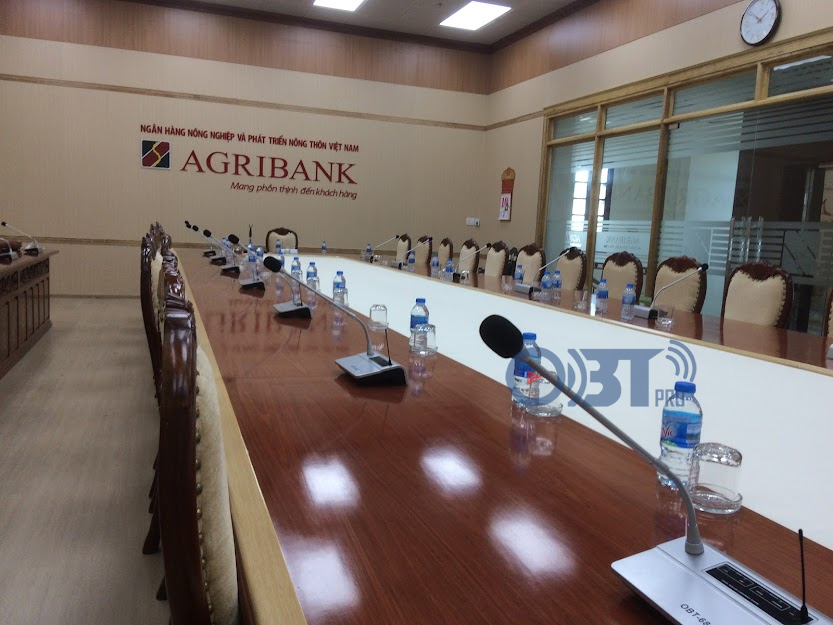 Âm thanh phòng họp cho ngân hàng Agribank