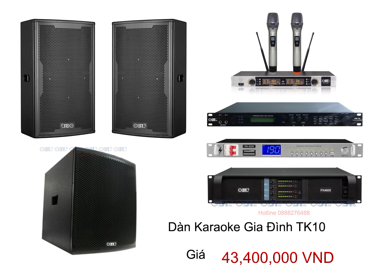 Dàn karaoke gia đình OBT Pro TK10