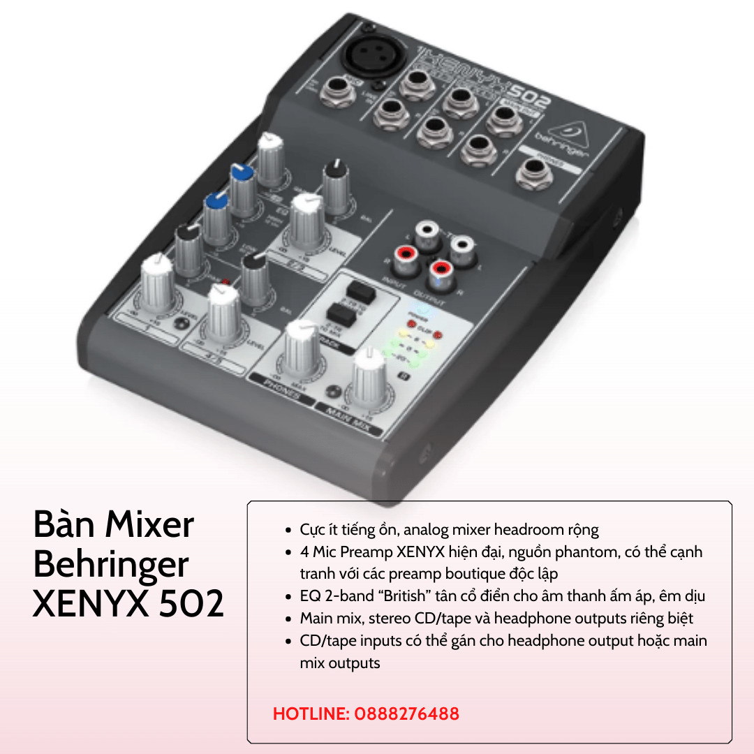 Bàn mixer Behringer Xenyx 502