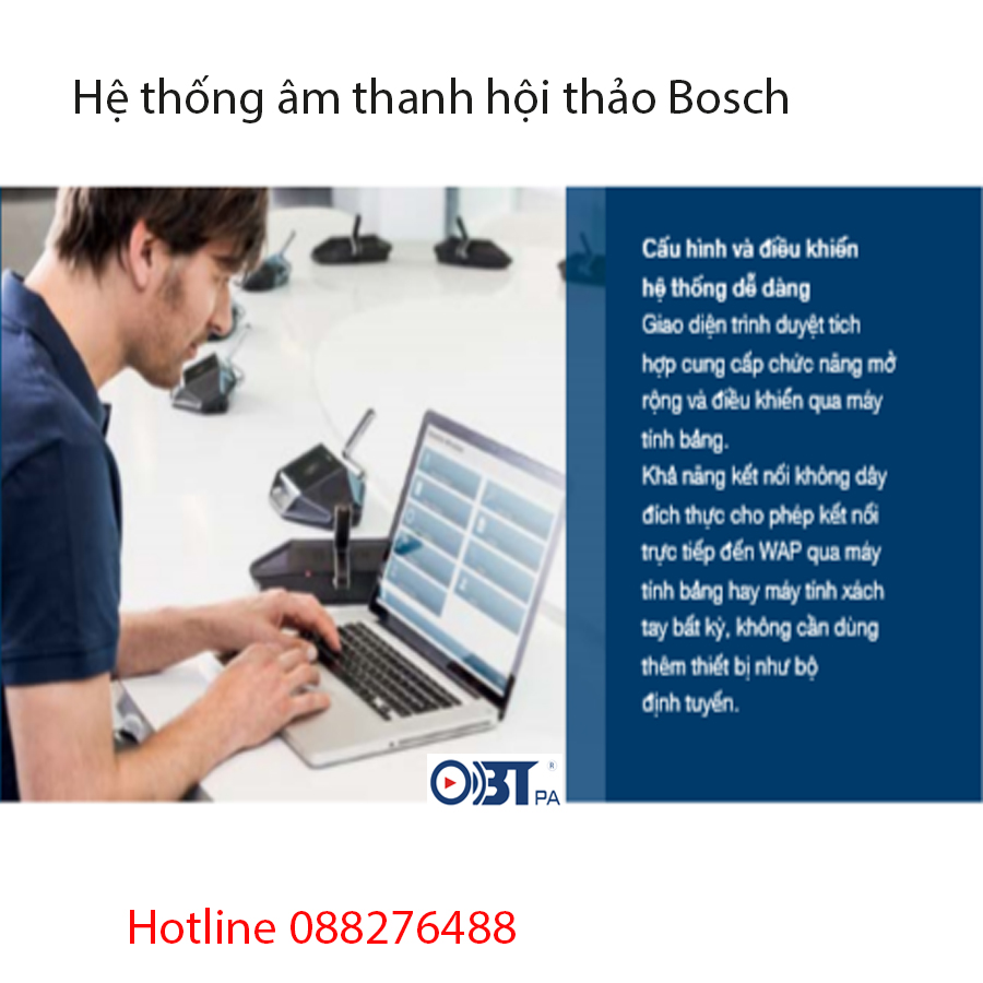 3. Giao diện trình duyệt lập trình hệ thống Bosch DICENTIS