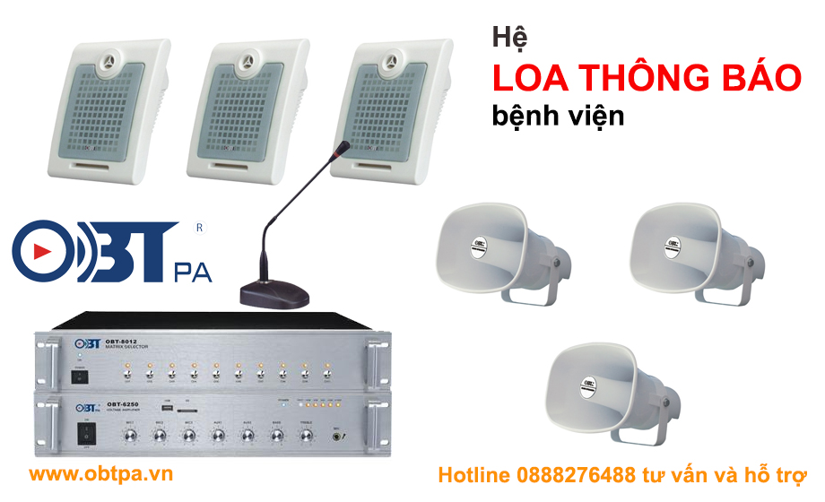 Hệ thống âm thanh thông báo bệnh viện