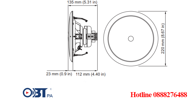 Loa âm trần Bosch LC1-UM24E8