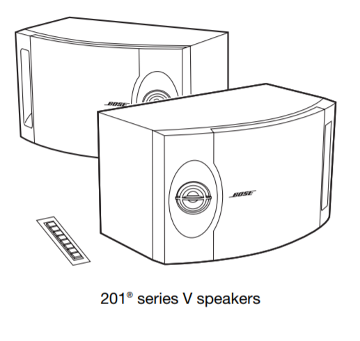 bản vẽ loa bose 201 seri 5