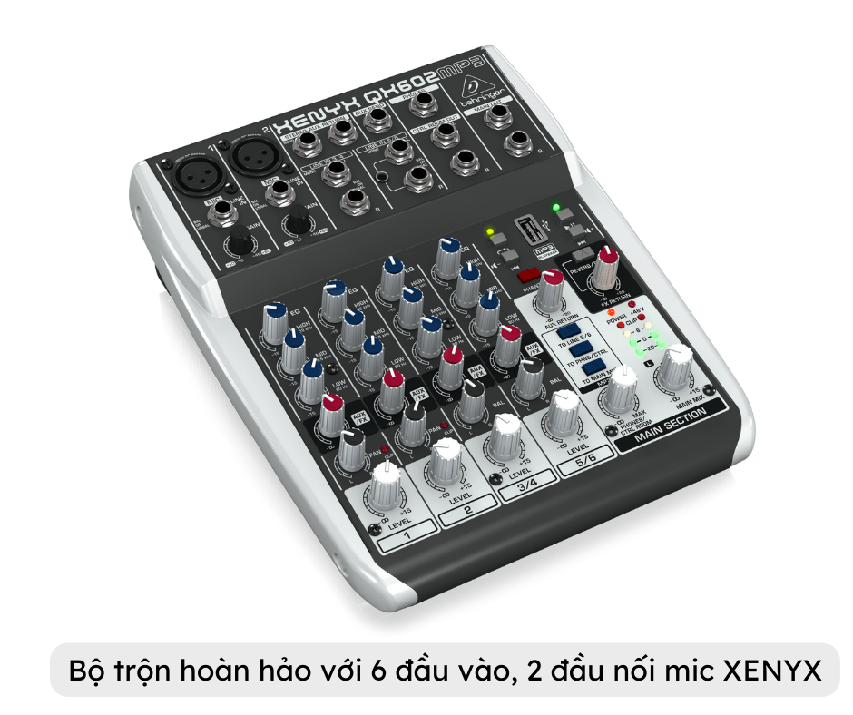 Mixer Behringer XENYX QX602MP3