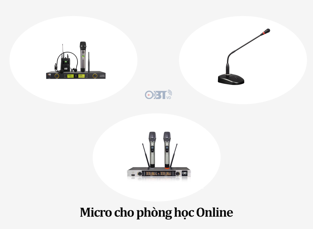 Micro cho phòng học Online