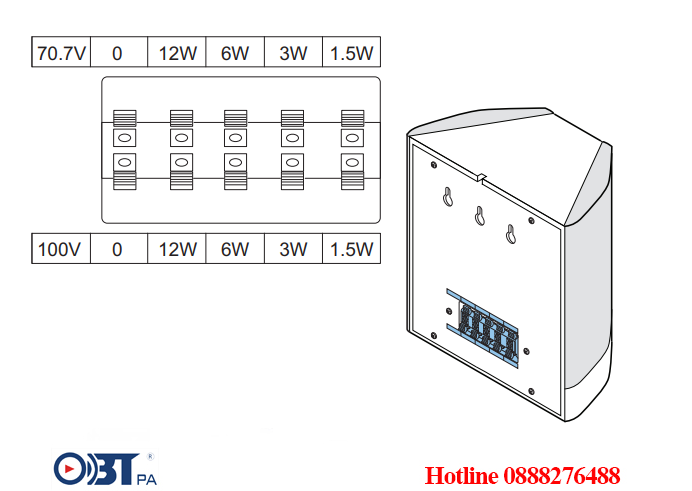 Loa hộp đa hướng Bosch LB1-BW12-L1 