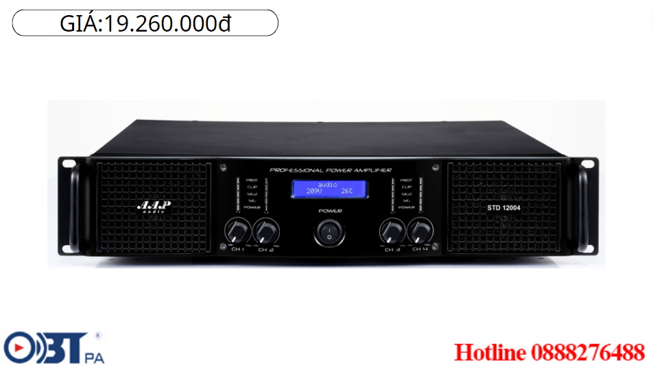 Cục đẩy công suất AAP STD-12004 âm thanh hay,giá cực tốt
