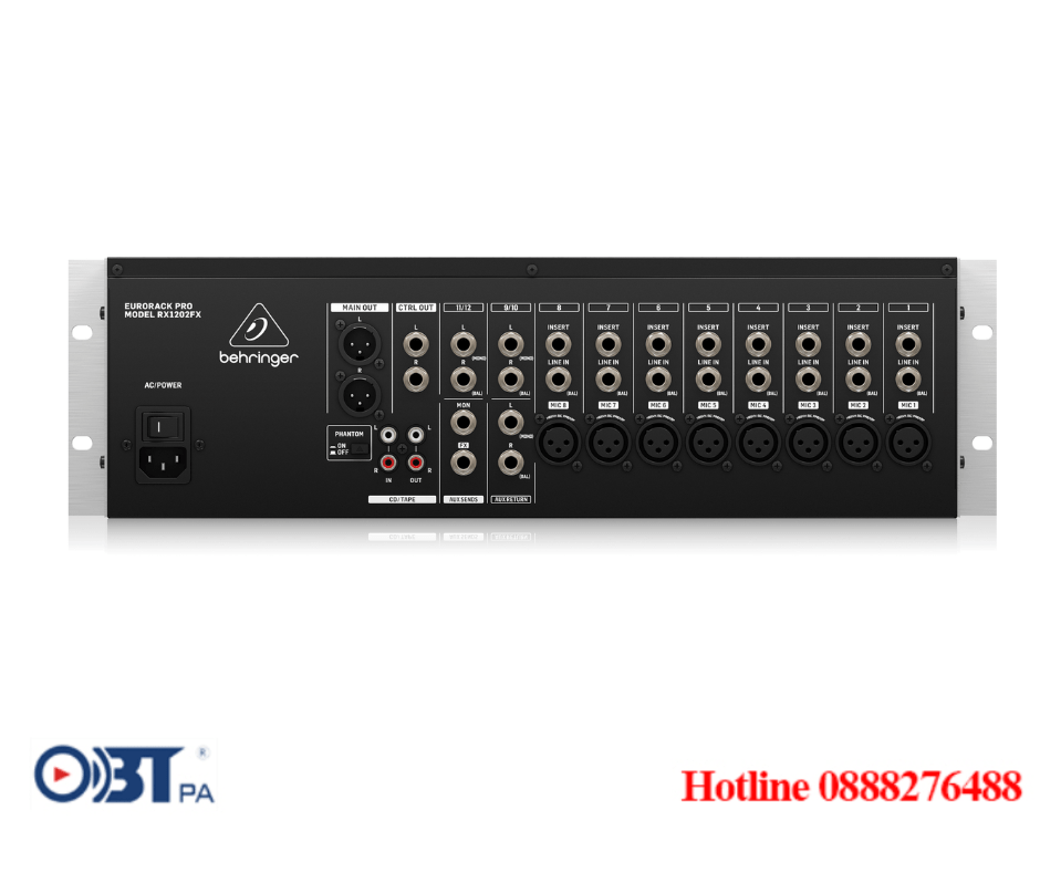 Bàn trộn tín hiệu Behringer RX1202FX V2 12-Input