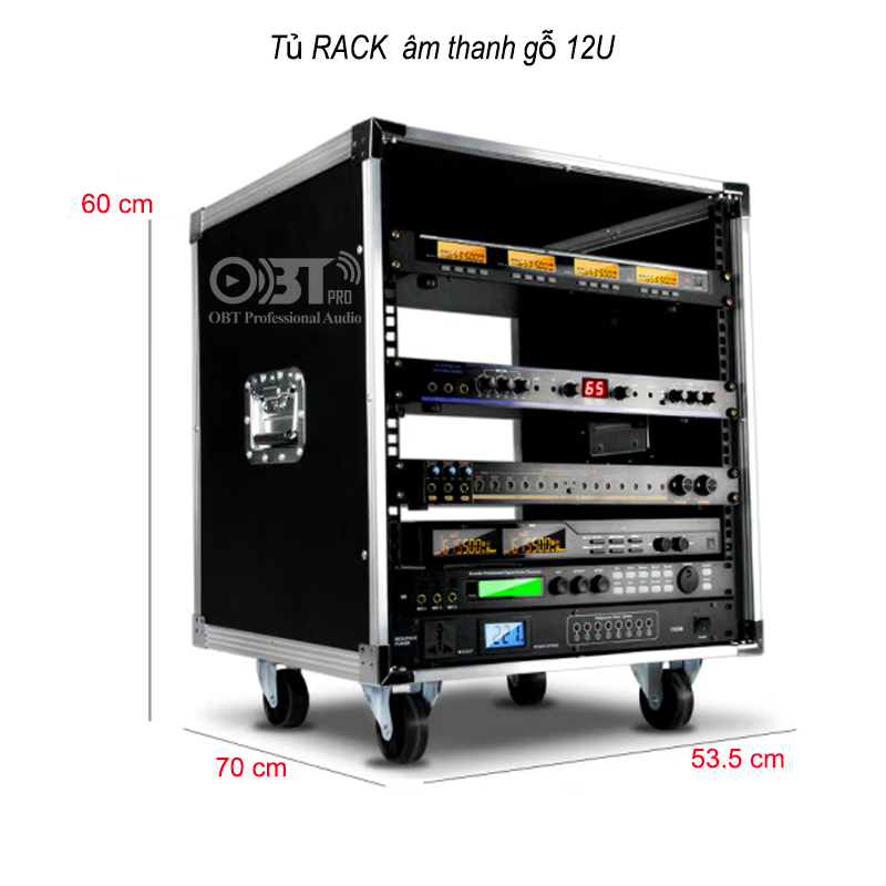 Tủ Rack 12U ( Gỗ ) - Tủ Rack âm thanh
