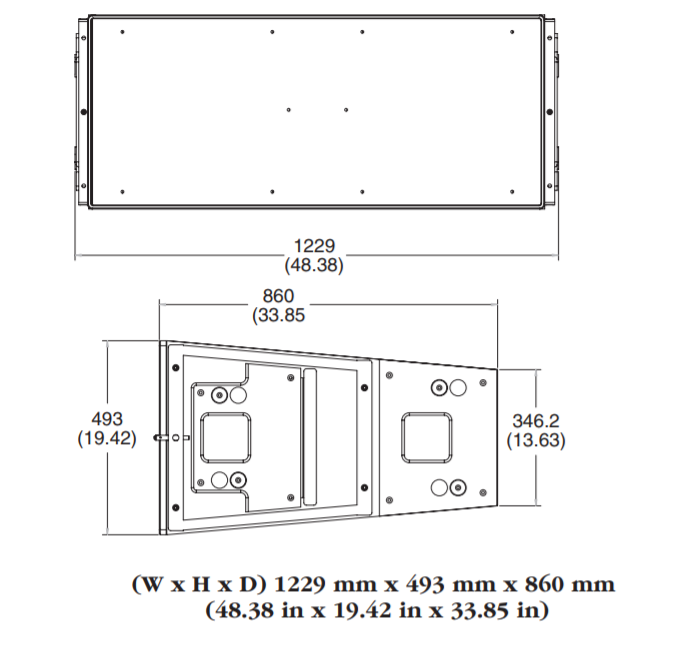 VT-4880a bản vẽ kích thước loa