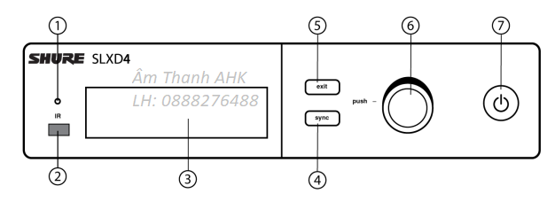 Hệ thống âm thanh không dây cầm tay kỹ thuật số Shure SLXD24/B87A với micrô Beta 87A