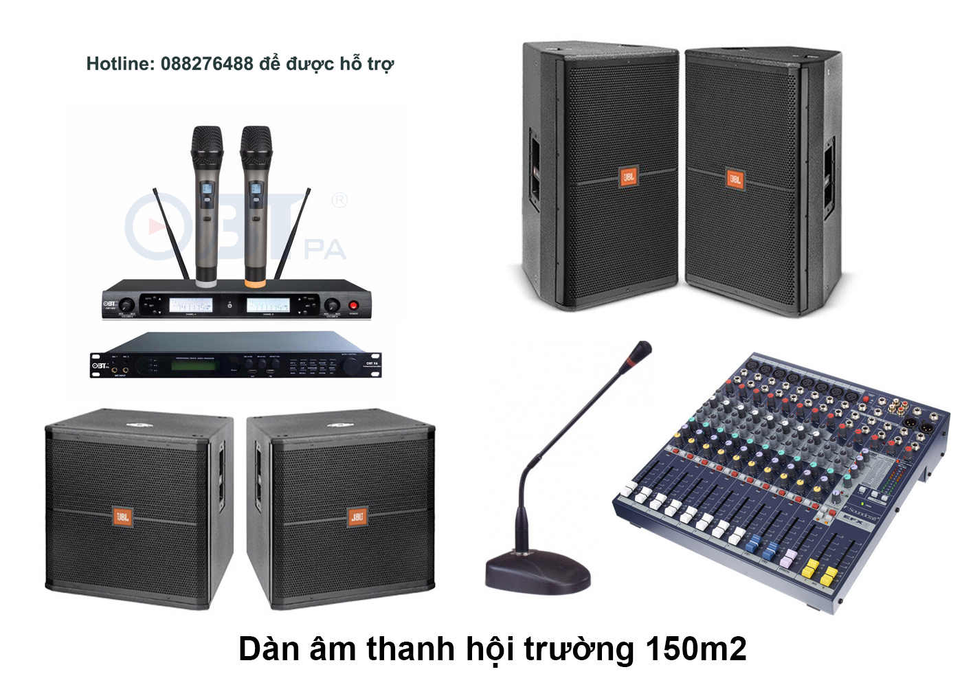 Dàn âm thanh hội trường 150m2