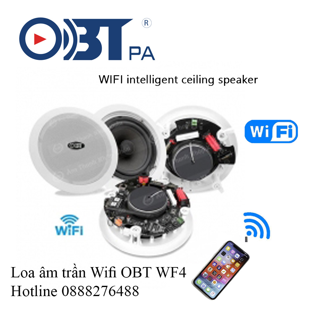 Loa âm trần Wifi Bluetooth OBTPro WF4