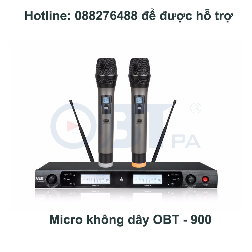 Micro không dây karaoke OBT Pa900