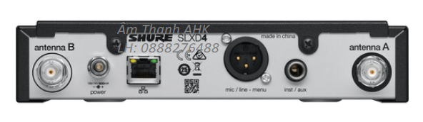 Bộ thu và phát kèm micro không dây cầm tay Shure SLXD24A/SM58 chính hãng