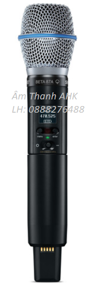 Hệ thống âm thanh không dây cầm tay kỹ thuật số Shure SLXD24/B87A với micrô Beta 87A