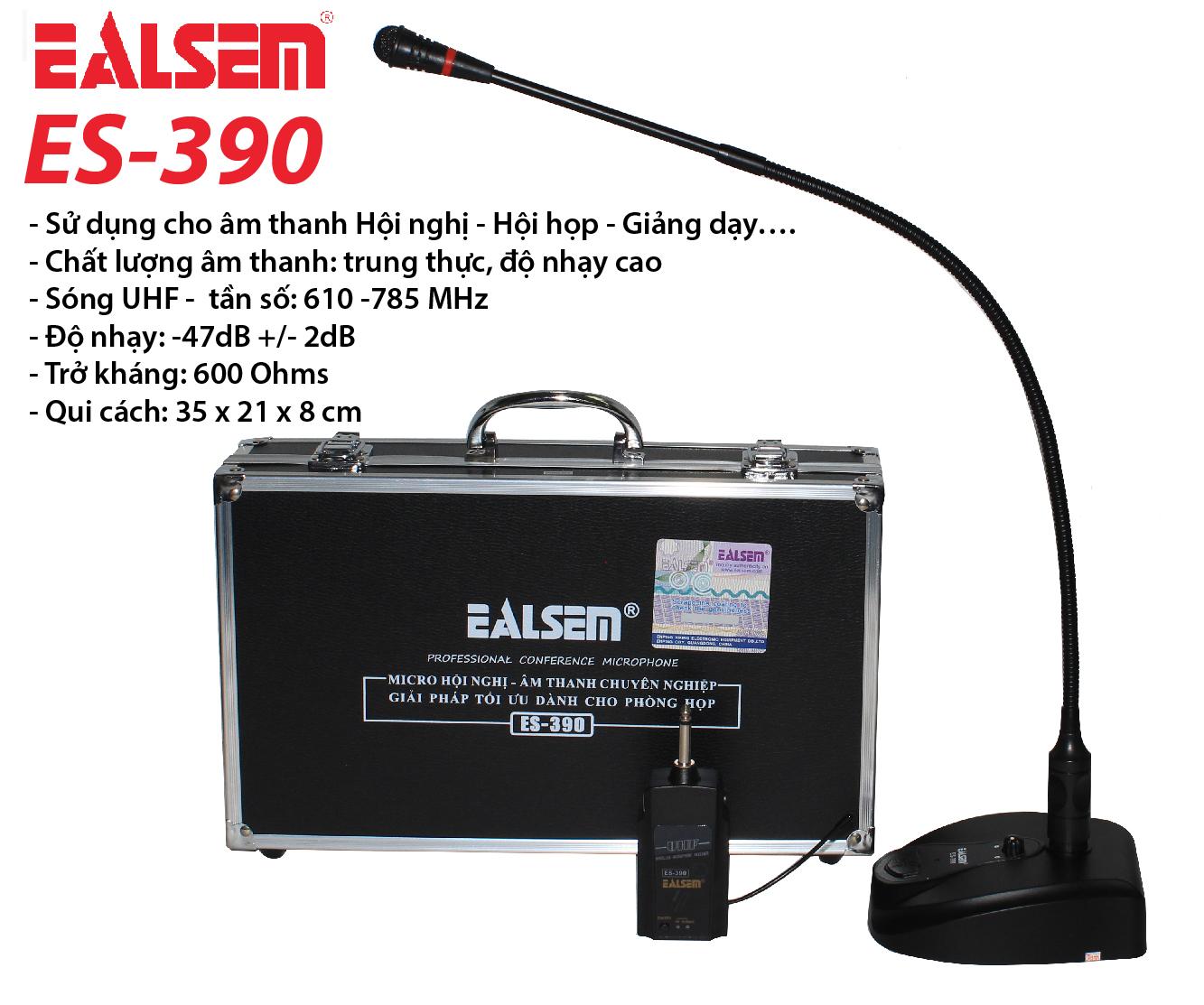  Micro hội nghị cổ ngỗng không dây Ealsem ES 390