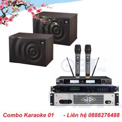 Dàn karaoke gia đình 29 triệu ( JBL MK10 , Vang số OBT X6, Main JD700i, Micro OBT PA900 )